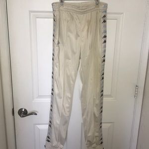 KAPPA TRACKPANTS WHITE EGG ILLUSION BLUE